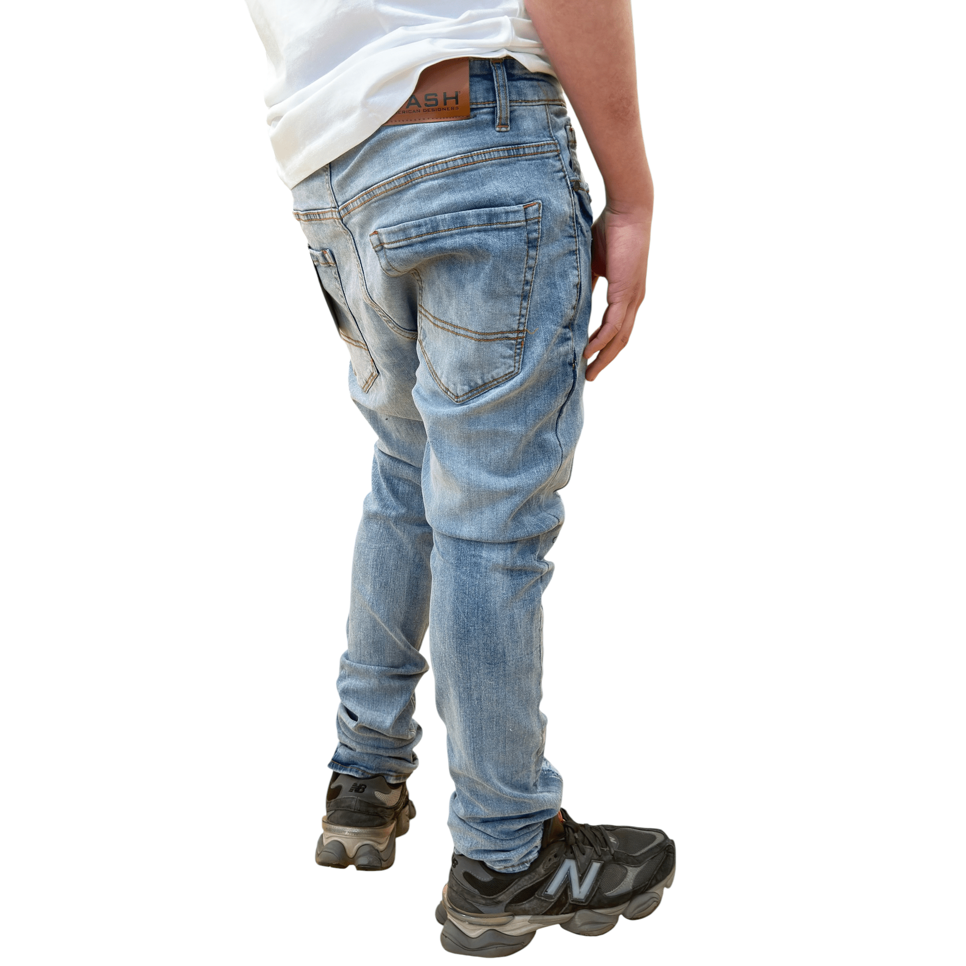 Dash heavy rip and repair slim fit denim - DENIM - Cityswagusa.com
