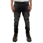Dash slim fit distressed denim - DENIM - Cityswagusa.com