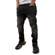 Dash slim fit distressed denim - DENIM - Cityswagusa.com