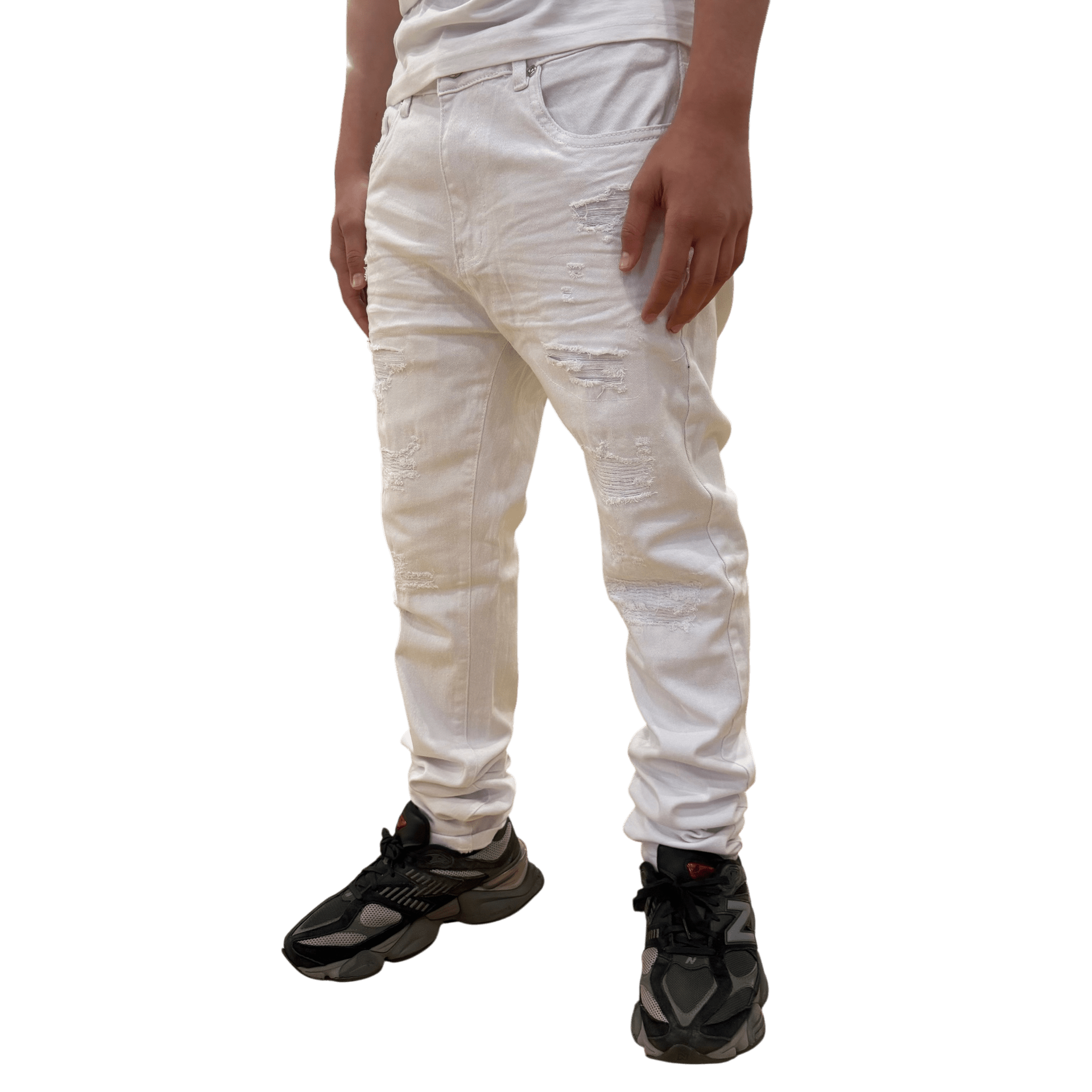 Waimea skinny fit distressed denim - DENIM - Cityswagusa.com
