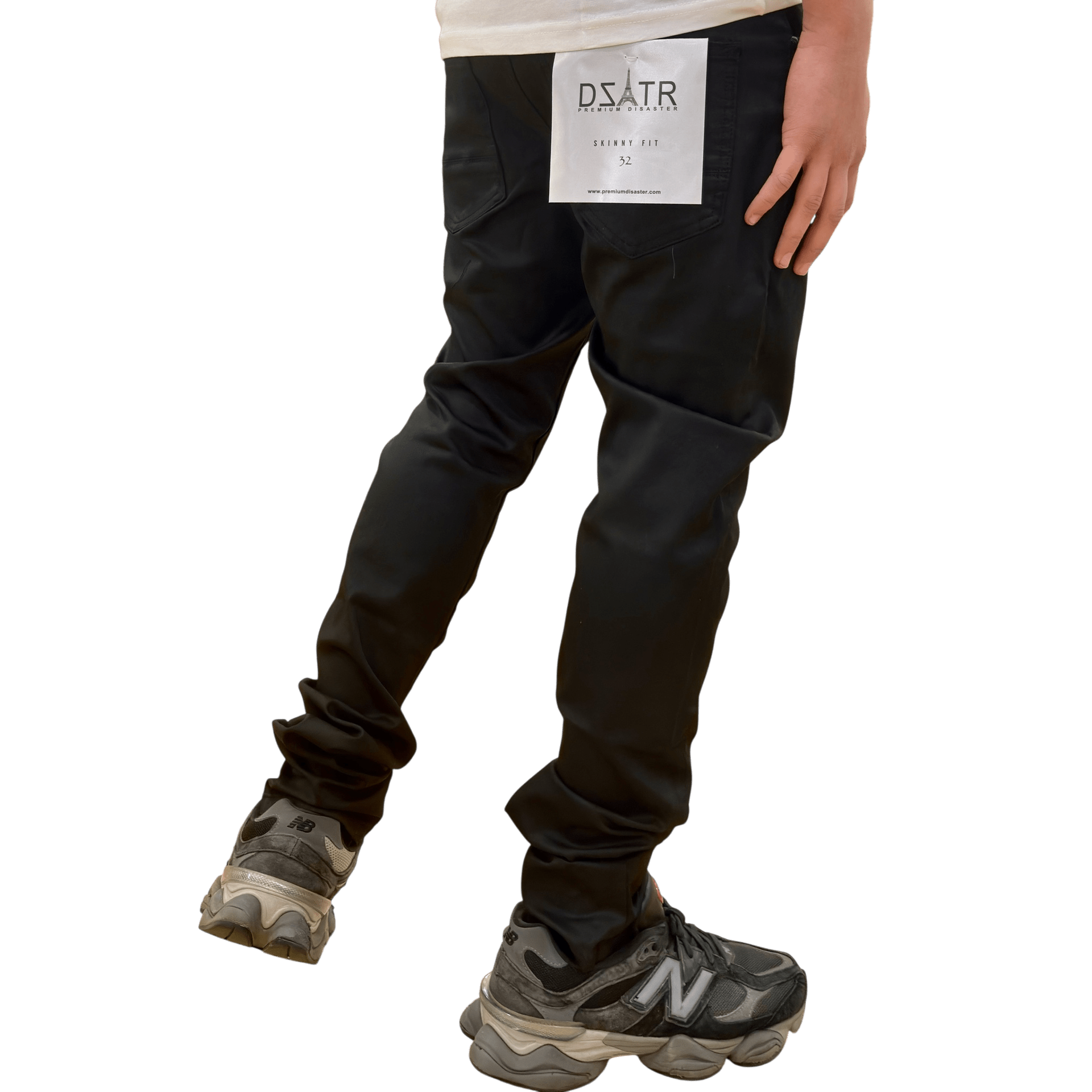 Dztr wax coated ultra skinny stretch denim - DENIM - Cityswagusa.com