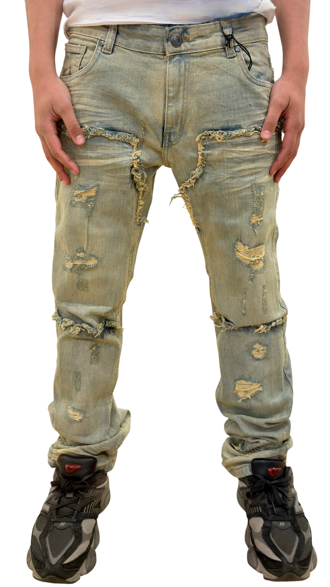Dash heavy distressed stretch denim by DASH DENIM