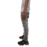 Dash slim fit heavy distressed denim - DENIM - Cityswagusa.com