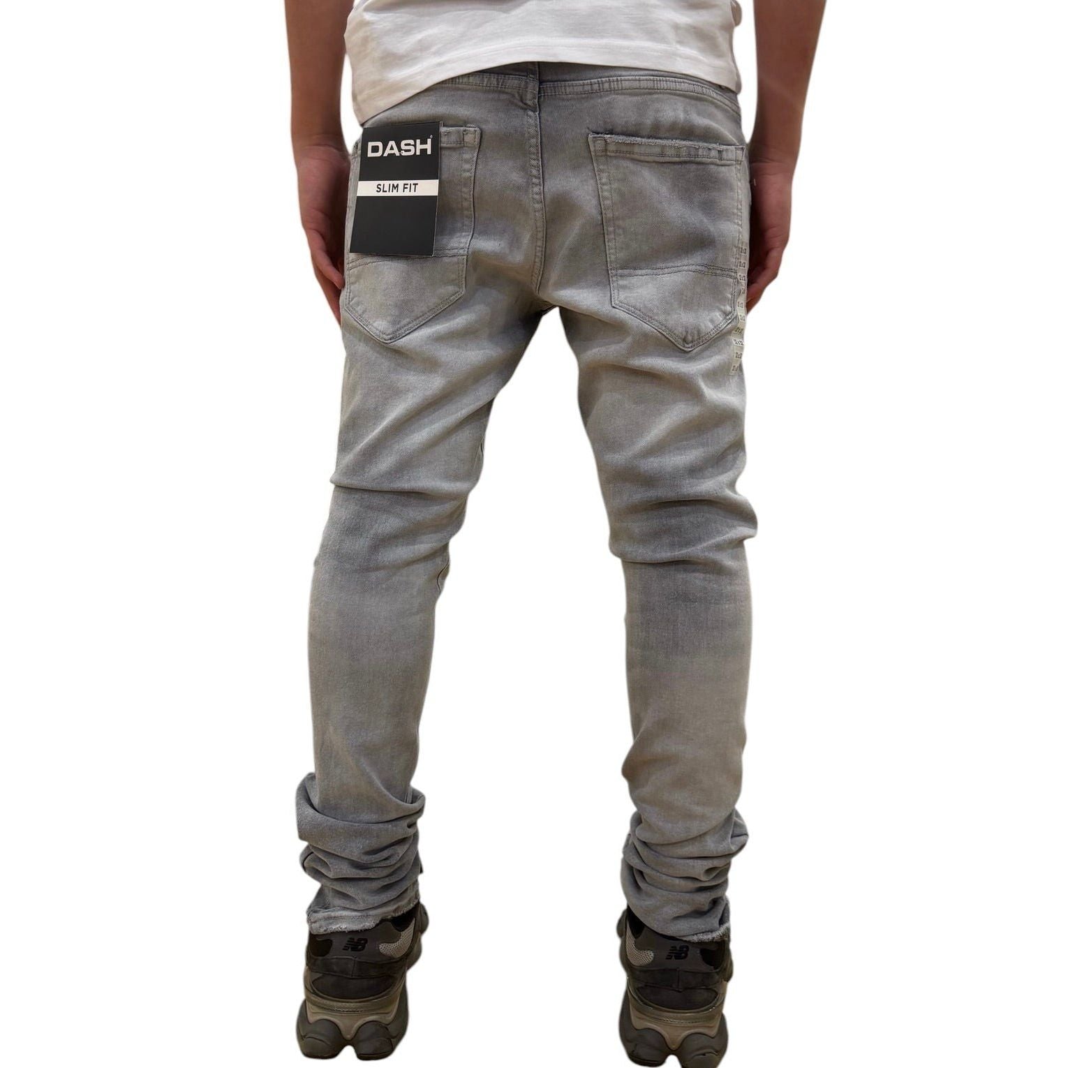 Dash slim fit heavy distressed denim - DENIM - Cityswagusa.com