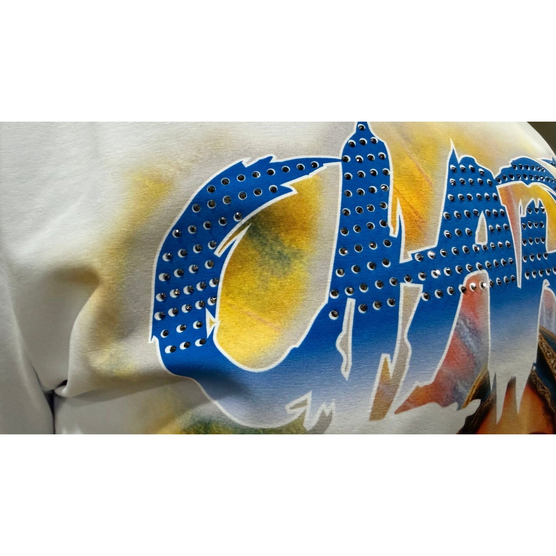 Pj Mark relaxed fit clarity graphic rhinestone t-shirt - T - SHIRT - Cityswagusa.com