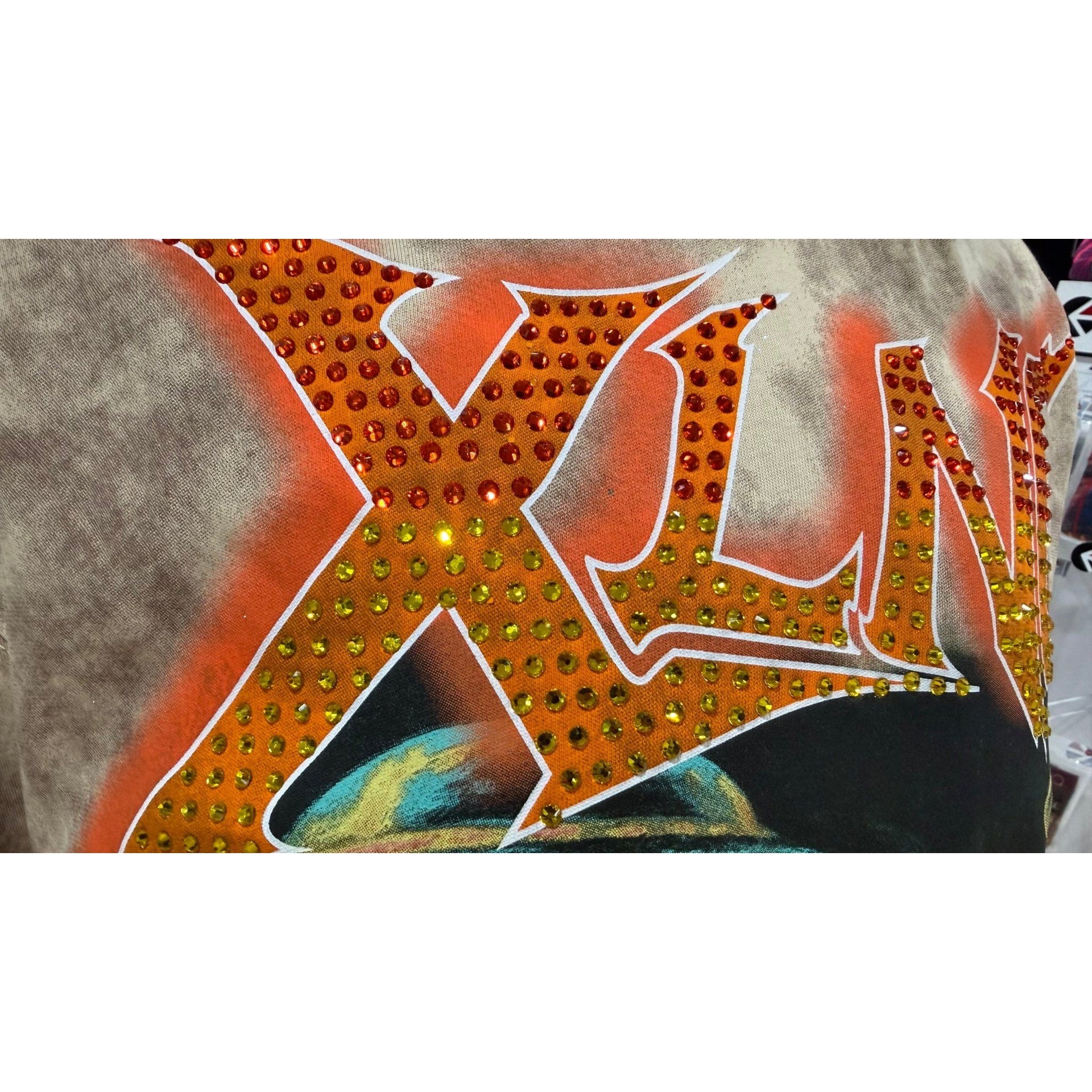PJ Mark relaxed fit XLNC graphic rhinestone sparkly t-shirt - T - SHIRT - Cityswagusa.com