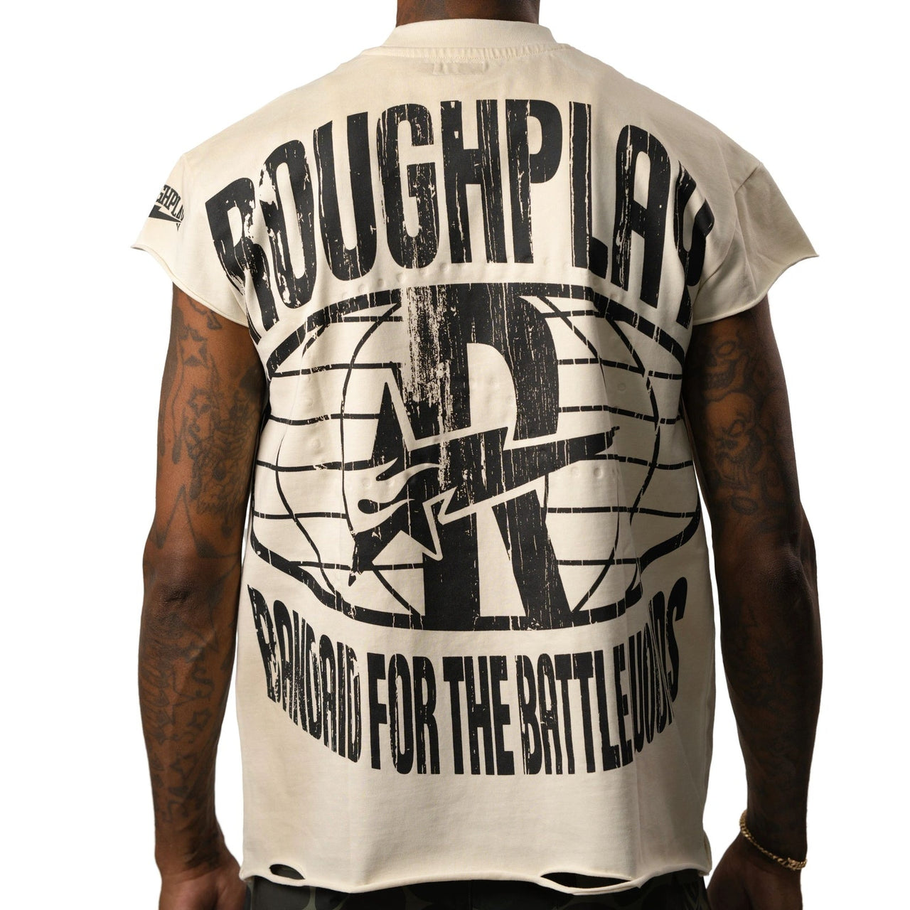 Rough Play skull goggles sleevless t-shirt by ROUGH PLAY