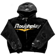 Roughplay logo zip up hoodie by ROUGH PLAY