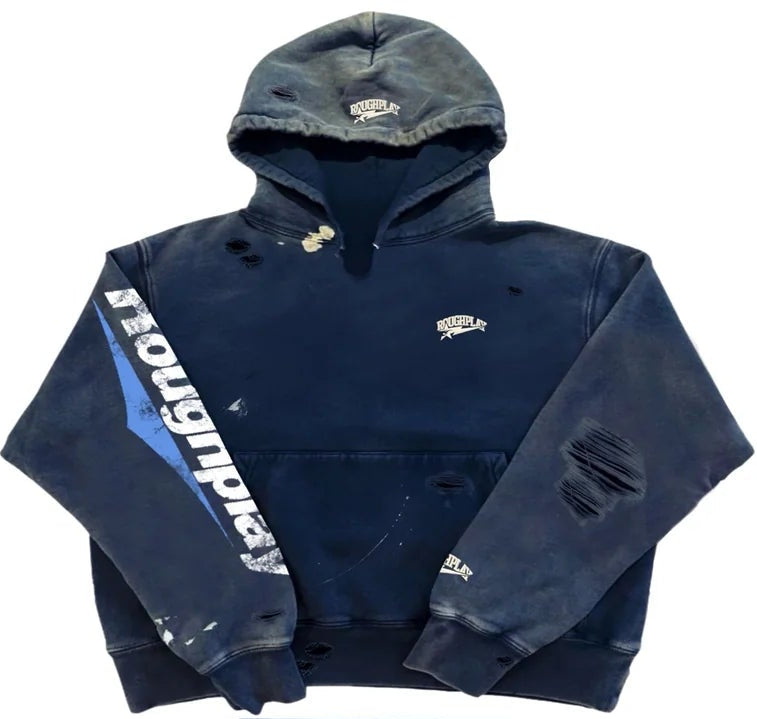 Roughplay logo pullover hoodie by ROUGH PLAY