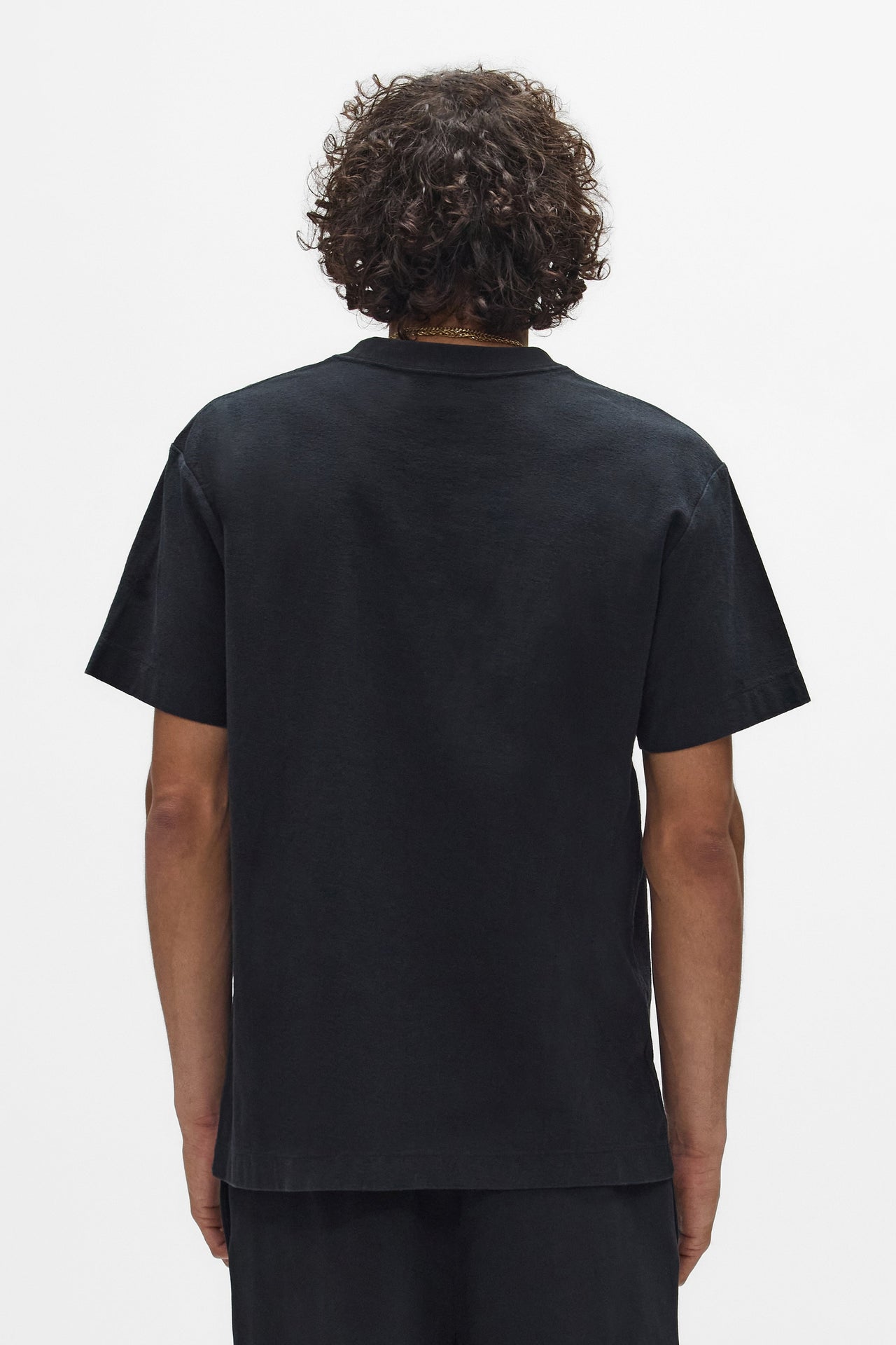 Purple brand crystal textured logo crewneck t-shirt by PURPLE BRAND