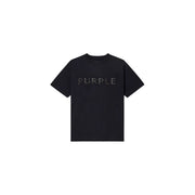 Purple brand crystal textured logo crewneck t-shirt - T-SHIRT - Cityswagusa.com