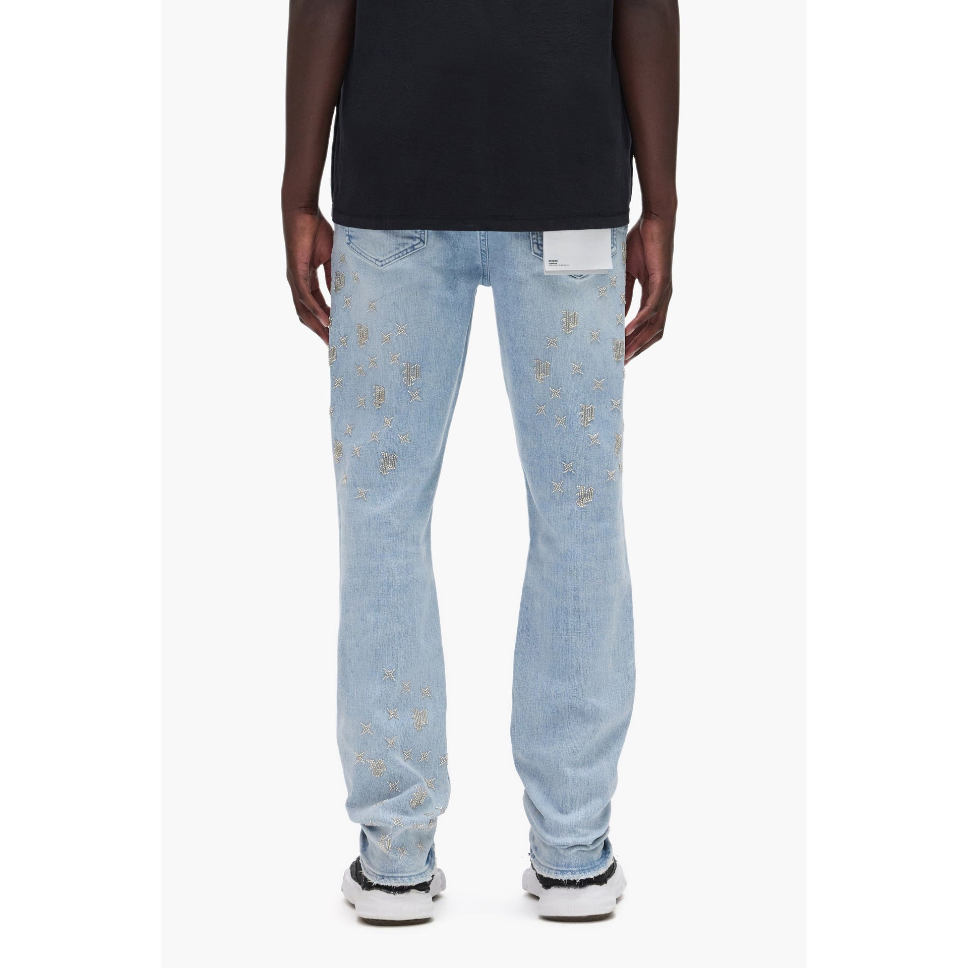 Purple brand beaded monogram denim by PURPLE BRAND