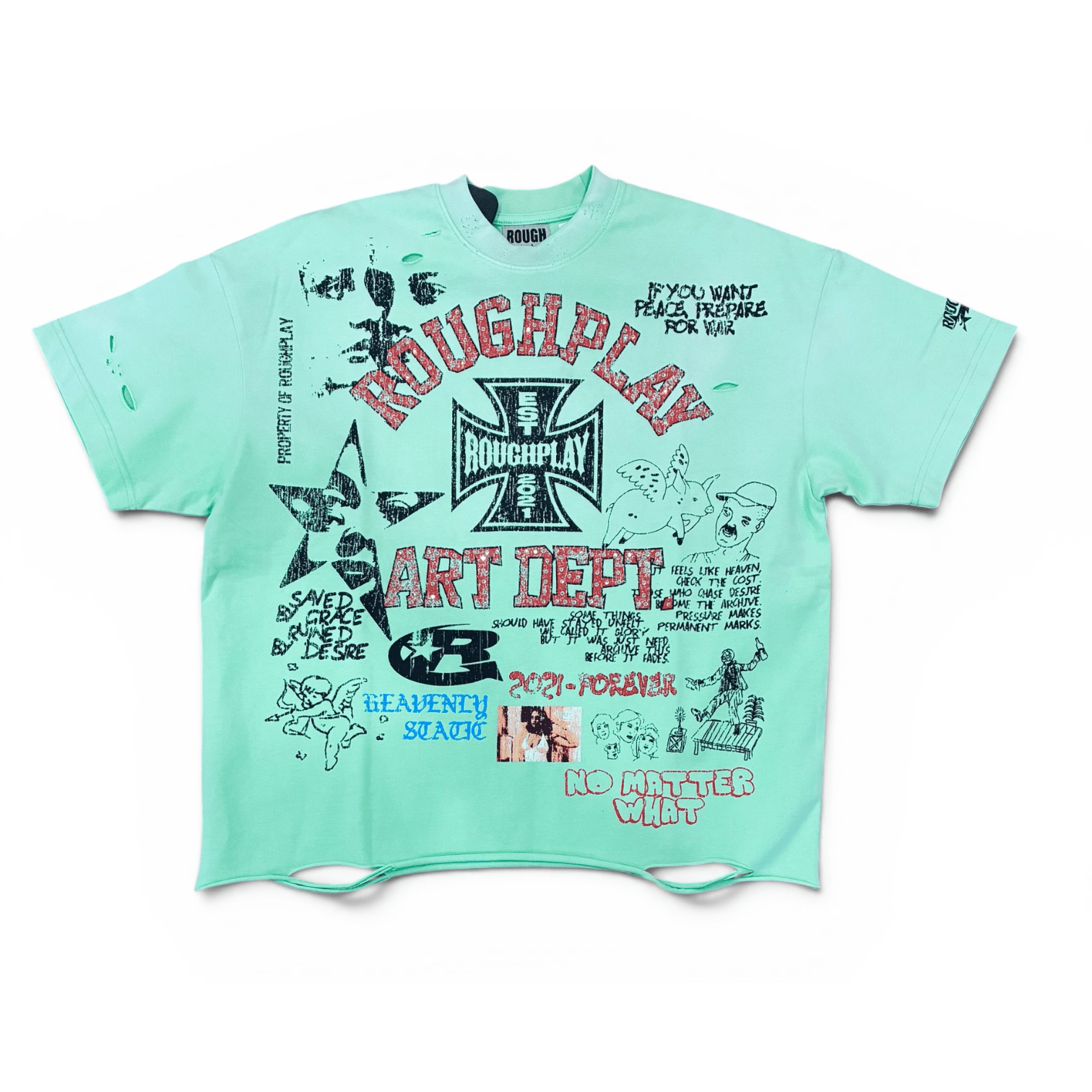 Rough play art dept lime t-shirt - T-SHIRT - Cityswagusa.com