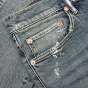 Purple brand metallic silver skinny denim - DENIM - Cityswagusa.com