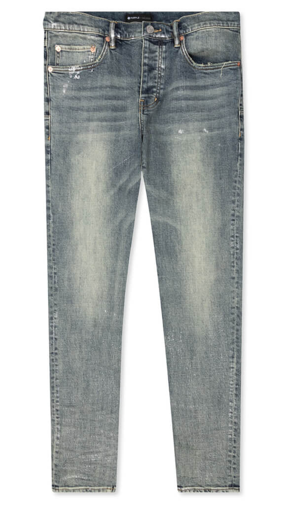 Purple brand metallic silver skinny denim - DENIM - Cityswagusa.com