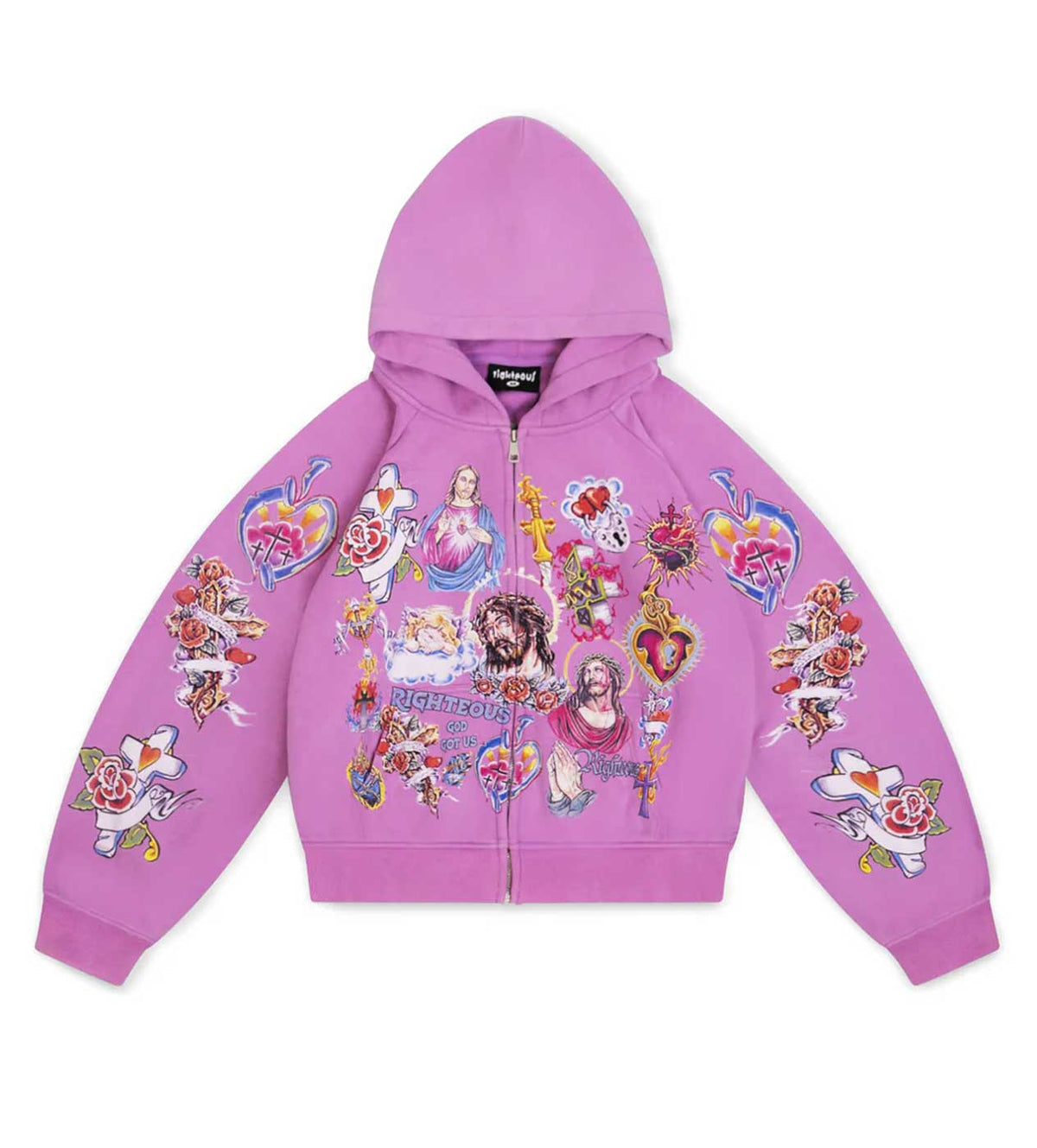 Righteous risen king zip up hoodie by TODAYS TRENDS