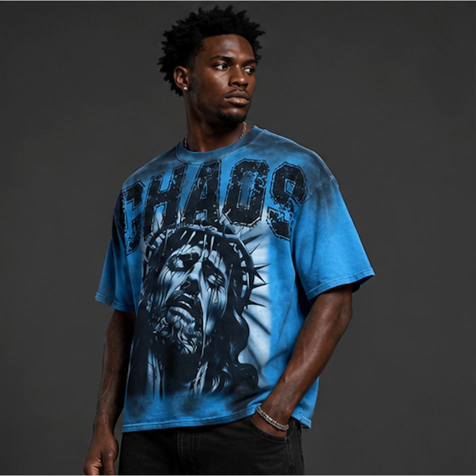 Rare Peace chaos rhinestone t-shirt - T-SHIRT - Cityswagusa.com