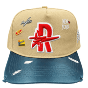 Roughplay ny logos paint splatter snapback hat, - HATS - Cityswagusa.com