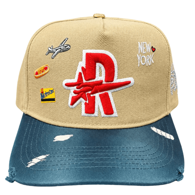 Roughplay ny logos paint splatter snapback hat, - HATS - Cityswagusa.com