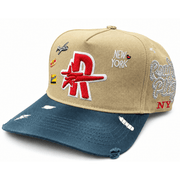 Roughplay ny logos paint splatter snapback hat, - HATS - Cityswagusa.com