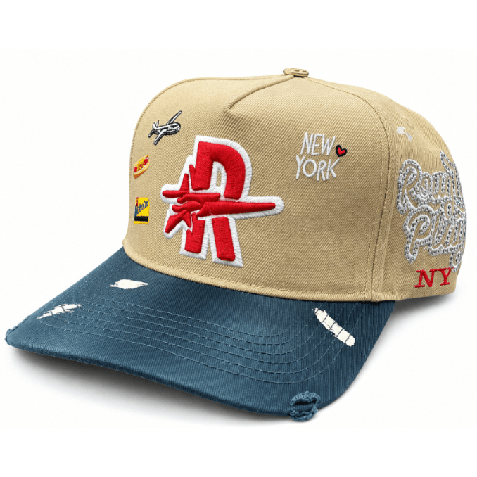 Roughplay ny logos paint splatter snapback hat, - HATS - Cityswagusa.com