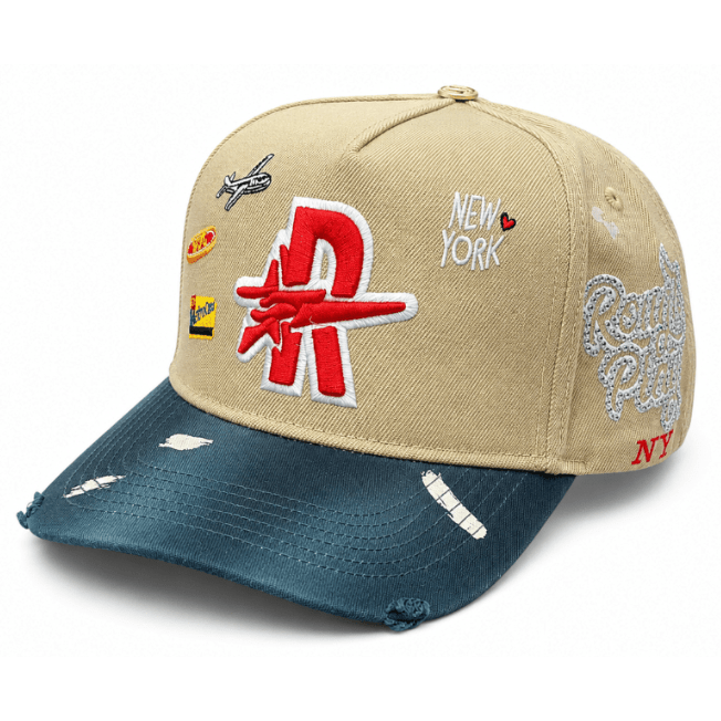 Roughplay ny logos paint splatter snapback hat, - HATS - Cityswagusa.com