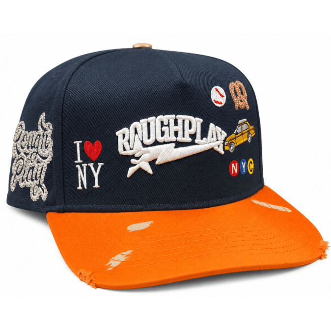 Roughplay ny logos paint splatter snapback hat. - HATS - Cityswagusa.com