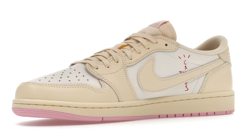 Air jordan 1 low og sp travis scott muslin shy pink by NIKE