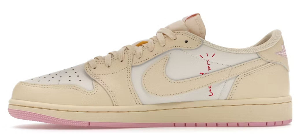 Air jordan 1 low og sp travis scott muslin shy pink by NIKE