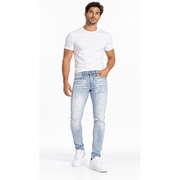Dztr light distressed skinny fit denim - DENIM - Cityswagusa.com
