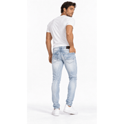 Dztr light distressed skinny fit denim - DENIM - Cityswagusa.com
