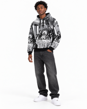 One in a million knit last supper pullover hoodie by ONE IN A MILLION