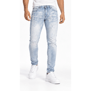 Dztr light distressed skinny fit denim - DENIM - Cityswagusa.com