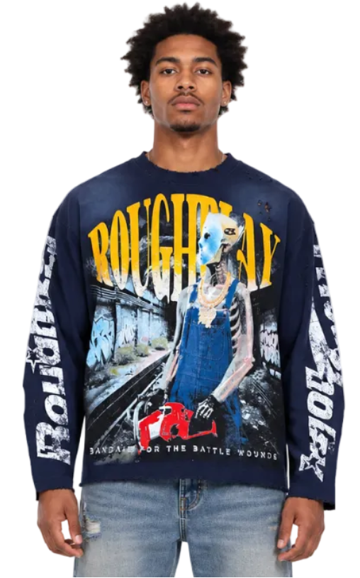 Roughplay chainsaw longsleeve t-shirt by ROUGH PLAY