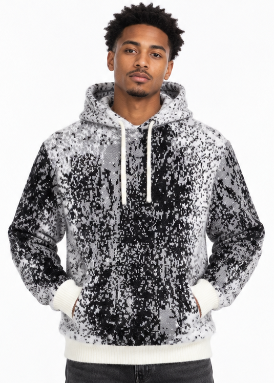 One in a million mohair pullover hoodie by ONE IN A MILLION