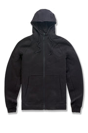 Jordan craig basic zip up fleece hoodie by JORDAN CRAIG