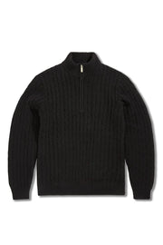 Jordan craig cable knit quarter zip sweater by JORDAN CRAIG