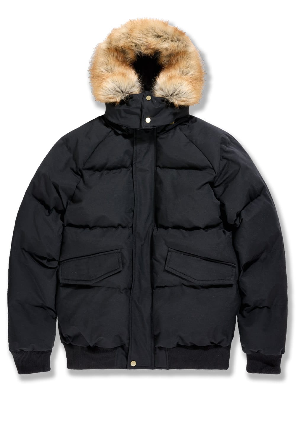 Jordan craig cross body bomber with black fur jacket - JACKET - Cityswagusa.com