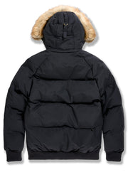 Jordan craig cross body bomber with black fur jacket - JACKET - Cityswagusa.com