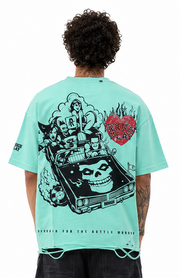 Rough play art dept lime t-shirt by ROUGH PLAY