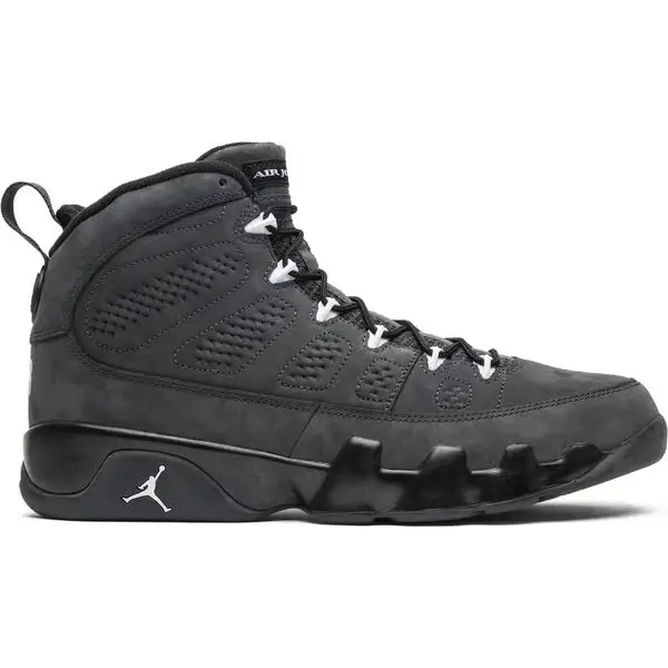 Air Jordan Retro 9 Antharacite Wht/blk/anth Basketball Shoe - 10 - SHOES