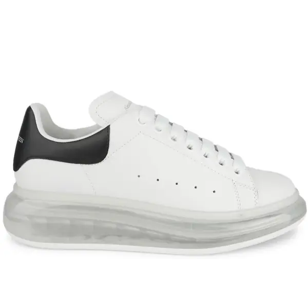 Alexander Mcqueen Oversized White Clear Bottom Shoe - ECtrendsetters