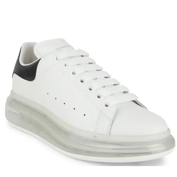 Alexander Mcqueen Oversized White Clear Bottom Shoe - ECtrendsetters