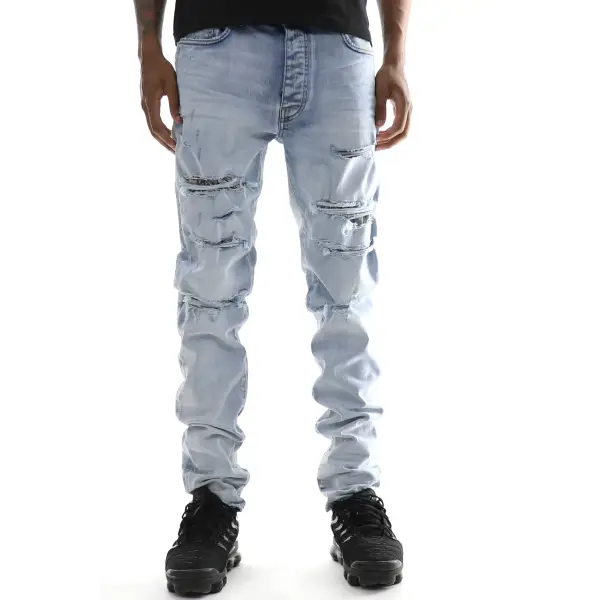 Amiri Hibiscus Artpatch Skinny Jeans - ECtrendsetters