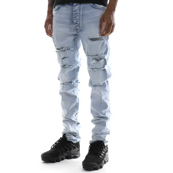 Amiri Hibiscus Artpatch Skinny Jeans - ECtrendsetters