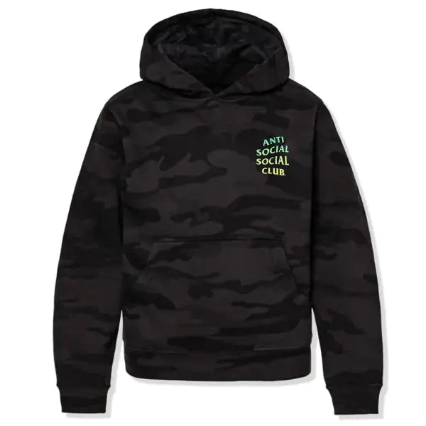 Anti social cancelled camo hoodie - HOODIE