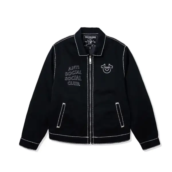 Anti social true religion anti-truth jacket - SMALL / BLACK - JACKET