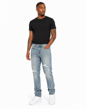 Waimea relaxed straight distressed denim by WAIMEA