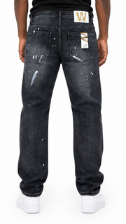 Waimea relaxed straight distressed denim by WAIMEA