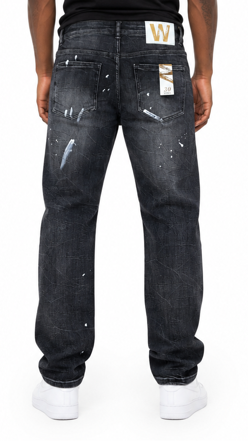 Waimea relaxed straight distressed denim by WAIMEA